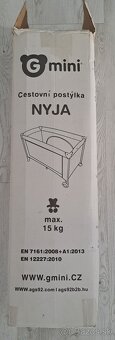 Deská cestovná postielka G-mini Nyja modrá - 7