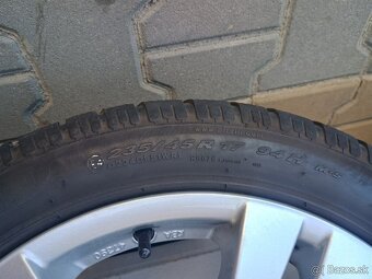 ALU disky Mercedes 5x112 R17 + zinmé pneu Pirelli - 7