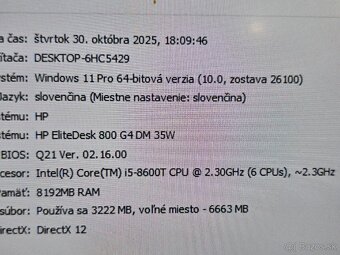 Hp Elite desk G4 320e - 7