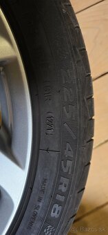 Predám sadu diskov BMW 18" + BRIDGESTONE Turanza T005 - 7