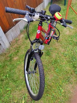 Olpran Falcon SUS 24" dievčenský horský bicykel červený - 7