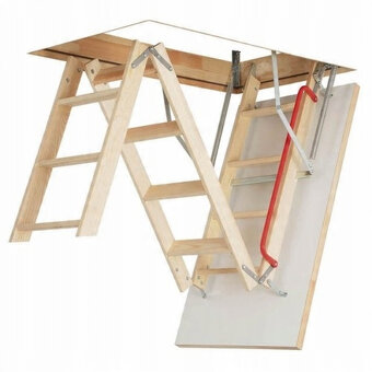 Podkrovné schody Fakro LWK Plus 60x120x280 drevené - 7