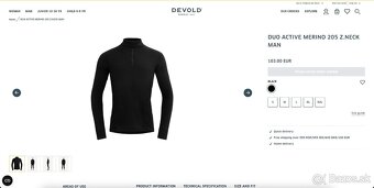 Zánovný merino rolák Devold Duo Active Merino 205 Zip Neck - 7