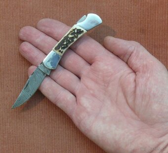Minidamask - mini damaškový skladací nôž - 7