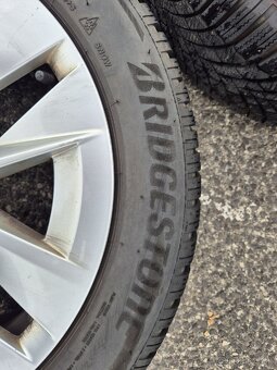 SKODA ELEKTRONY 5x112 R17 + BRIDGESTONE ZIMNE PNEUMATIKY - 7