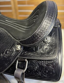 Westernový sedlový komplet 7) černý - 7