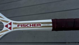 Stará zachovalá vintage tenisová raketka FISHER KING SIZE - 7