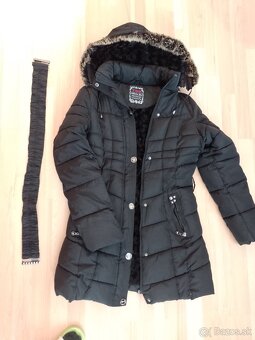 Dámska čierna zimná bunda v. L - TOP stav - 7