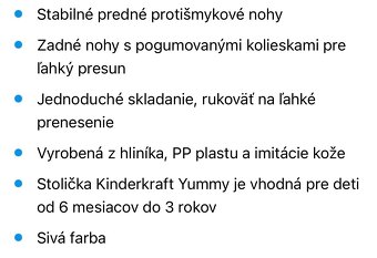 Jedálenská stolička - 7