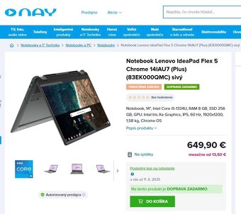Lenovo IdeaPad Flex 5 Chrome 14IAU7 (Plus) 8GB / 256 GB - 7