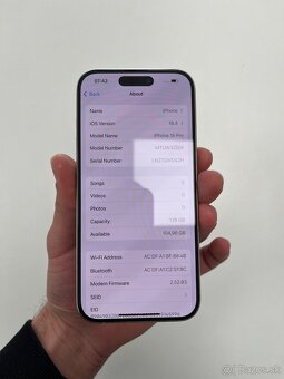iPhone 15 Pro 128GB White Titanium - 7