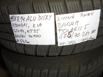 Alu disky Hyundai Kia 175/70 R14 zimné č.18d - 7