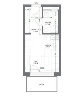 Na prenájom 1 izbový byt, Bratislava, Ružinov, Bajkalská ul. - 7