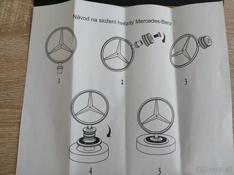 Znak Mercedes Benz - luxusné ťažítko - 7