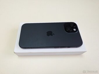 APPLE IPHONE 15 128GB BLACK,ZDRAVIE BATERKY 100% - 7