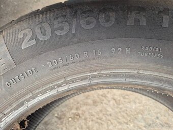 205/60 r16 letné 4 ks CONTINENTAL z nového auta - 7