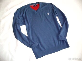 Gant pánsky sveter modrý 2XL - 7