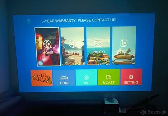 Nový Wifi LED FullHD projektor 1080p native - 7