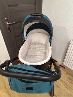 Seeba Art tmavozeleny kočík 2kombinacia - 7