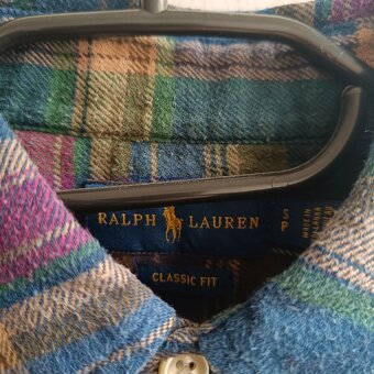 Ralph Lauren farebná košeľa s dlhým rukávom pruhovaná S - 7