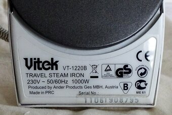 Multifunkčná parná kefa a naparovacia cestovná žehlička. - 7