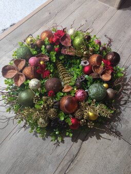 Vianočný veniec s priemerom 50 cm - 7