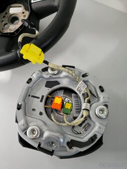 Kožený multifunkčný volant audi a6 c6 a4 b7 a3 8p - 7
