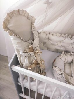 Mantinel do postielky bežová - 7