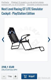 Sim racing set: Thrustmaster SF1000 + T-LCM + NLR GT Lite - 7