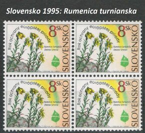 Poštové známky, filatelia: Slovensko, štvorbloky - 7