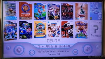 Nintendo Wii +256GB usb kluc +70hier +Balance board - 7