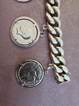 Zlatý náramok 18k a 5 minci 21k - 7
