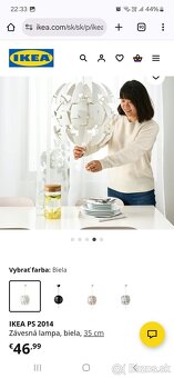 Ikea svietidlo PS 2014 biela - 7