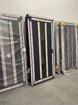 Hliníkové vchodové dvere, anthrazit,nové,top kvalita - 7