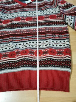 Nórsky sveter z jahňacej vlny 90% nový unisex - 7