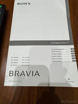 SONY BRAVIA 40S5600, r.v.2009, uhlopriečka 102cm, čierny - 7