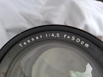 Predám veĺký objektív Carl Zeiss Tessar 1:4,5 f=50cm No.1866 - 7