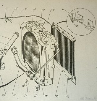 Gaz 69 - chladič - 50. léta - RARITA  - 7