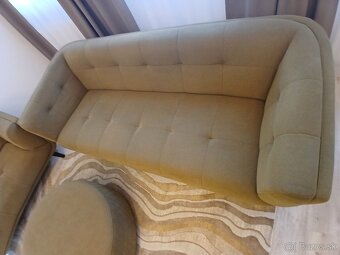 Sedacka 3+2 + taburetka - 7