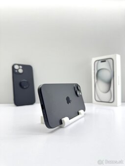 iPhone 15 128GB BLACK TOP STAV ORIGINÁL - 7