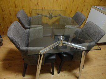 Jedálenský Stôl - sklenený - 7