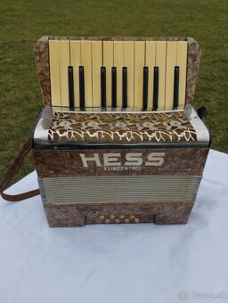 Harmonika akordeón heligonka Hess Klingenthal - 7