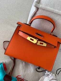 Hermes kelly mini kabelka oranžová - 7