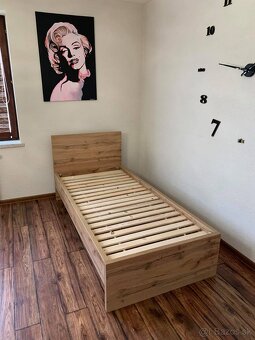 Predám kvalitnú pevnú posteľ 90x200cm - úplne NOVA - 7