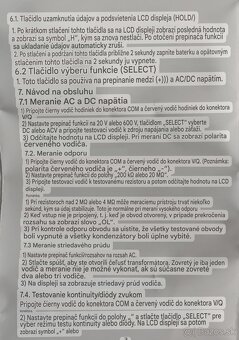 Malý Multimeter kliešťovy - 7
