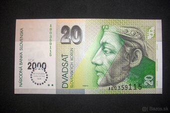 predam 20 sk korun Slovenskych 1993 1997 1999 2000 2001 2004 - 7