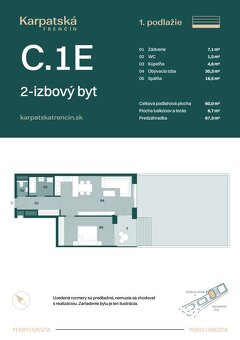 RADO | Rezidencia Karpatská (C.1E), 2i byt 60 m2 s predzáhra - 7