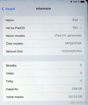 Apple Ipad 10gen.(2022) 256GB Wifi Strieborný - 7