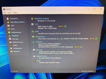 Herný PC (RYZEN 5 3600,RTX 2060 6GB,16GB DDR4,SSD,W11) - 7