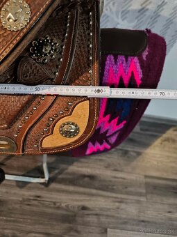 Westernové sedlo barell - 7